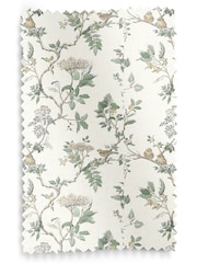 Laura Ashley Fern Green Elderwood Made to Measure 100% Cotton Curtains - Image 9 of 9