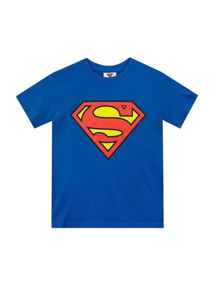Character Blue Adult 100% Cotton DC Comics Superman T-Shirt - Image 1 of 5