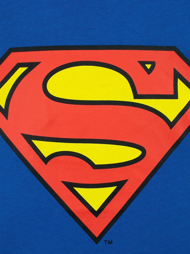Character Blue Adult 100% Cotton DC Comics Superman T-Shirt - Image 5 of 5