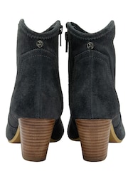 Ravel Grey Suede Leather Ankle Boots - Image 3 of 4