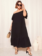 Curves Like These лен Look Bardot платье макси - Изображение 1 из 4