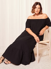 Curves Like These лен Look Bardot платье макси - Изображение 3 из 4
