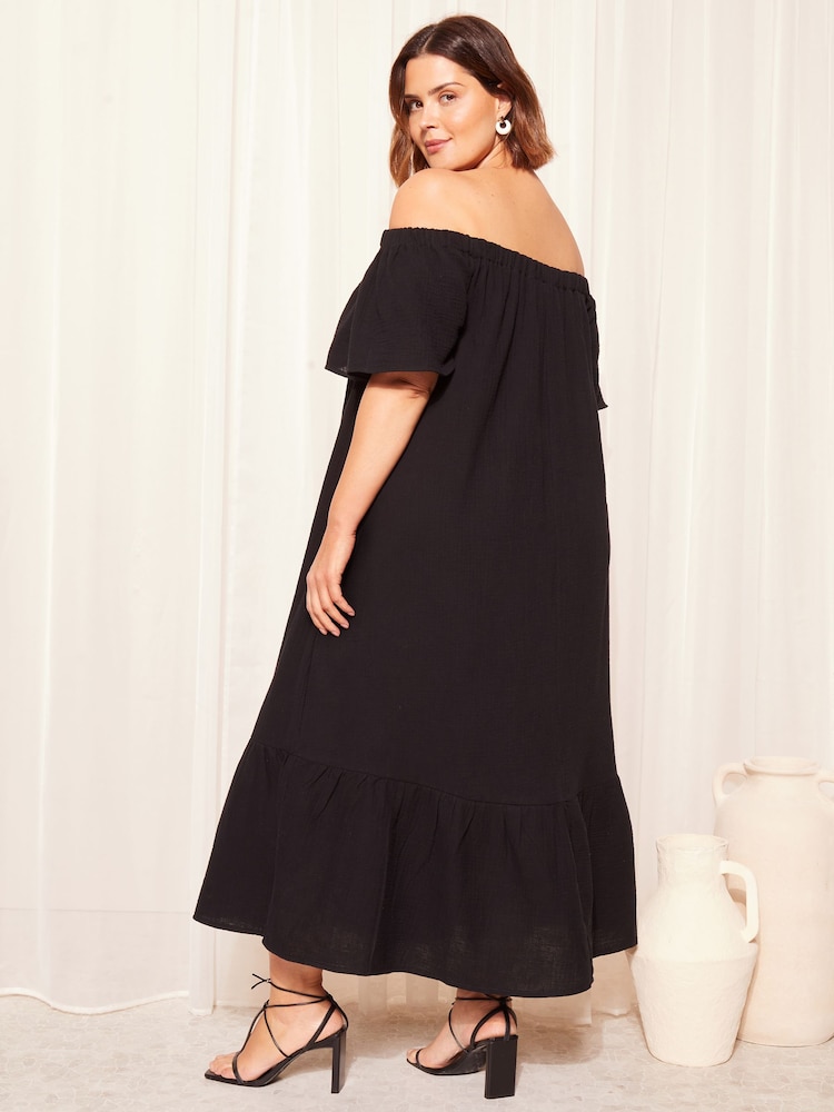 Curves Like These лен Look Bardot платье макси - Изображение 4 из 4
