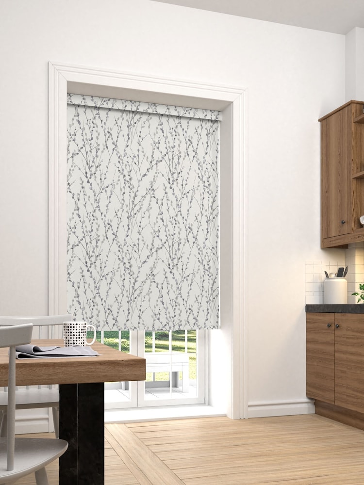 Silver Grey Delicate Willow Made To Measure Roller Blind - Image 2 of 4