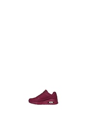 Skechers Purple Standard Fit Womens Uno Stand On Air Trainers - Image 2 of 5