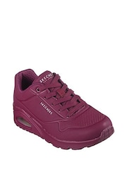Skechers Purple Standard Fit Womens Uno Stand On Air Trainers - Image 5 of 5