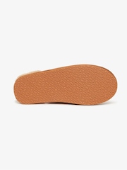 Superdry Tan Suede 100% Cotton Mules Slippers - Image 6 of 7