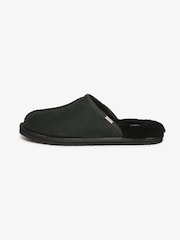 Superdry Black Suede 100% Cotton Mules Slippers - Image 2 of 7
