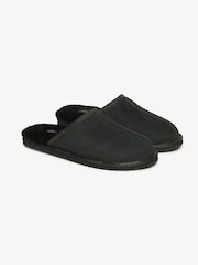 Superdry Black Suede 100% Cotton Mules Slippers - Image 3 of 7