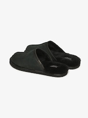 Superdry Black Suede 100% Cotton Mules Slippers - Image 4 of 7