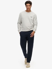 Superdry Eclipse Navy Essential Logo Joggers - Image 4 of 7