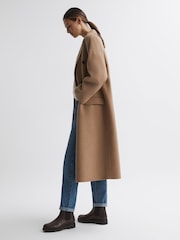 Reiss Chocolate Thea Leather Chelsea Boots - Image 2 of 5