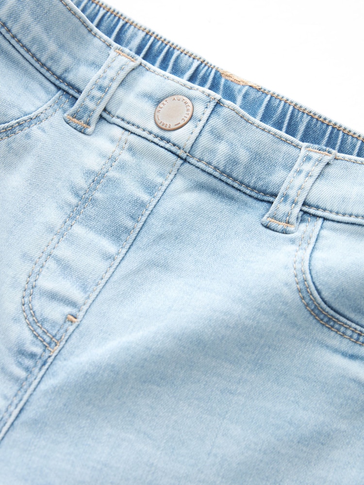 Light Blue Regular Length Stretch Jeggings (3-16yrs) - Image 3 of 3