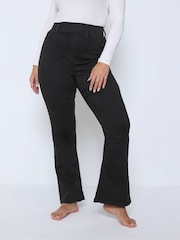 Yours Curve Black Bootcut Jeggings - Image 2 of 5