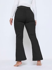 Yours Curve Black Bootcut Jeggings - Image 4 of 5
