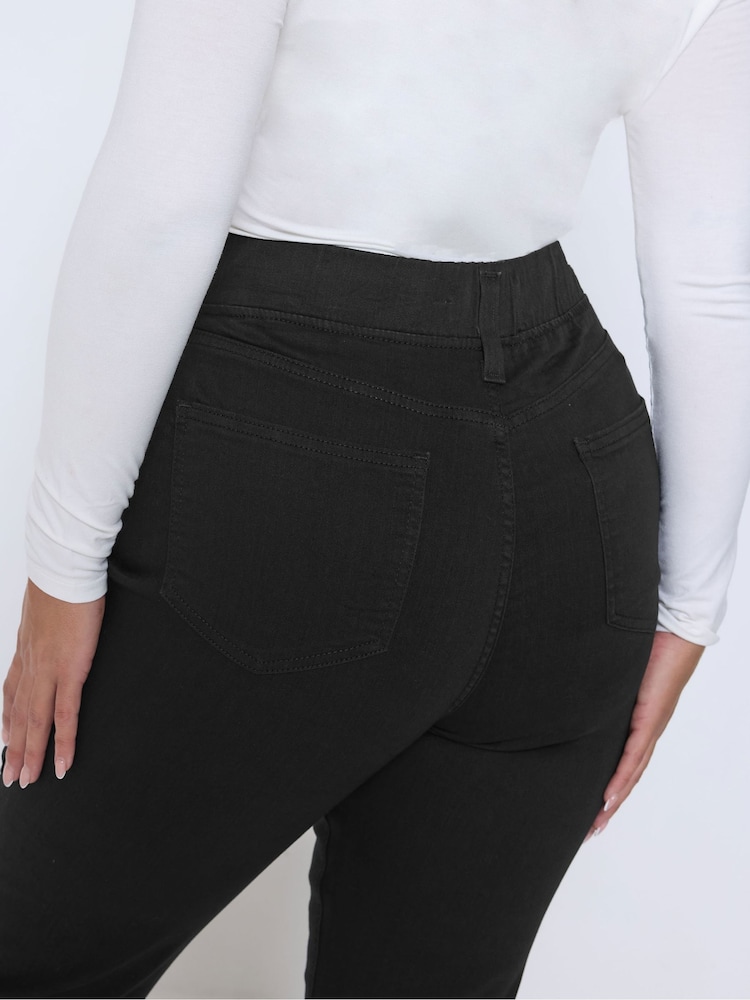 Yours Curve Black Bootcut Jeggings - Image 5 of 5 Yours Curve Black Bootcut Jeggings - Image 5 of 5