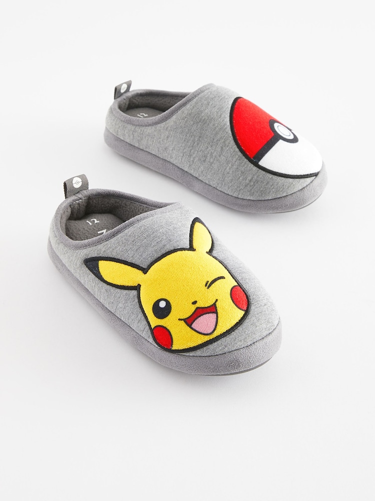 Szary z motywem Pokemon - Sportowe pantofle typu mule - Image 1 of 4