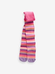 Pink and Navy 3 Pack Cotton Rich Unicorn Tights - Image 2 of 4