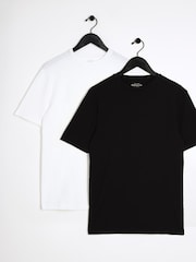 Pack de 2 camisetas ajustadas de algodón 100 % de River Island - Imagen 1 de 7