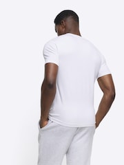 Pack de 2 camisetas ajustadas de algodón 100 % de River Island - Imagen 4 de 7