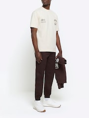 River Island Cream Regular Fit Ecru Cordoba T-Shirt - Image 3 of 6