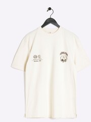 River Island Cream Regular Fit Ecru Cordoba T-Shirt - Image 5 of 6