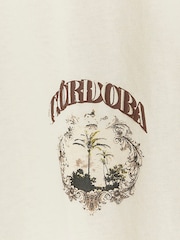 River Island Cream Regular Fit Ecru Cordoba T-Shirt - Image 6 of 6