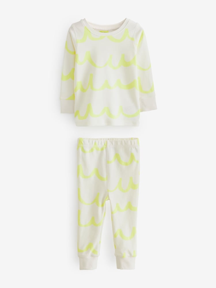 Fluro Pink/Yellow Stampy 100% Cotton Snuggle Pyjamas 3 Pack (9mths-16yrs) - Image 6 of 8