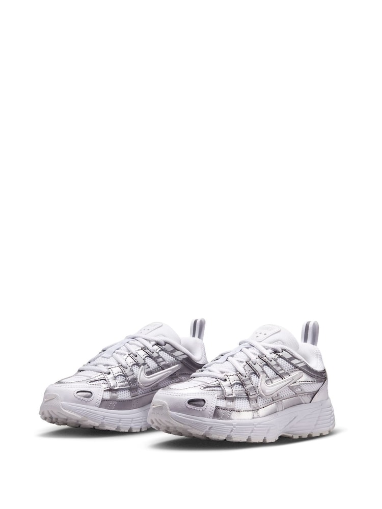 Nike White P-6000 Kids' Shoes - Image 2 of 8