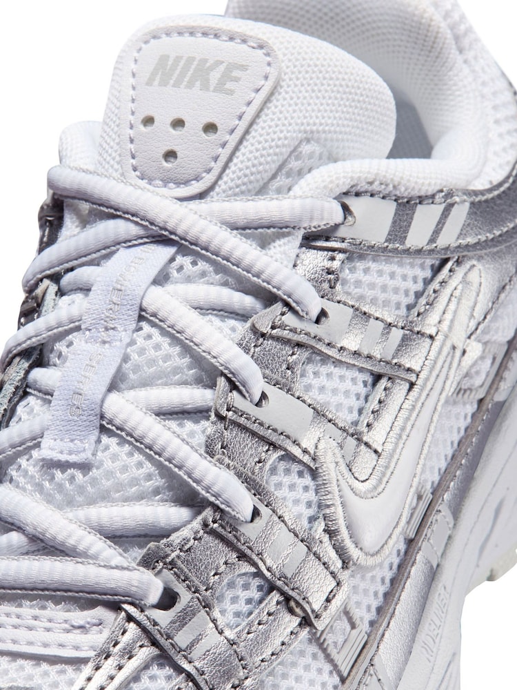 Nike White P-6000 Kids' Shoes - Image 8 of 8