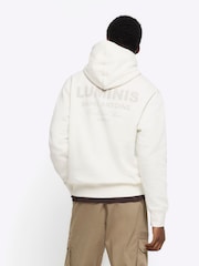 River Island Cream Ecru Long Sleeve Luminis Hoodie - Image 2 of 6
