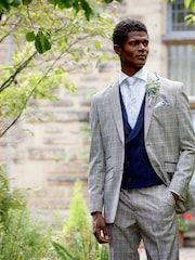 Skopes Blue Harcourt Double Breasted Slim Fit Suit Waistcoat - Image 2 of 5