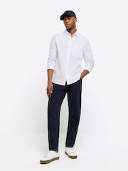 River Island White 100% Cotton Long Sleeve Shirt - Image 3 of 6