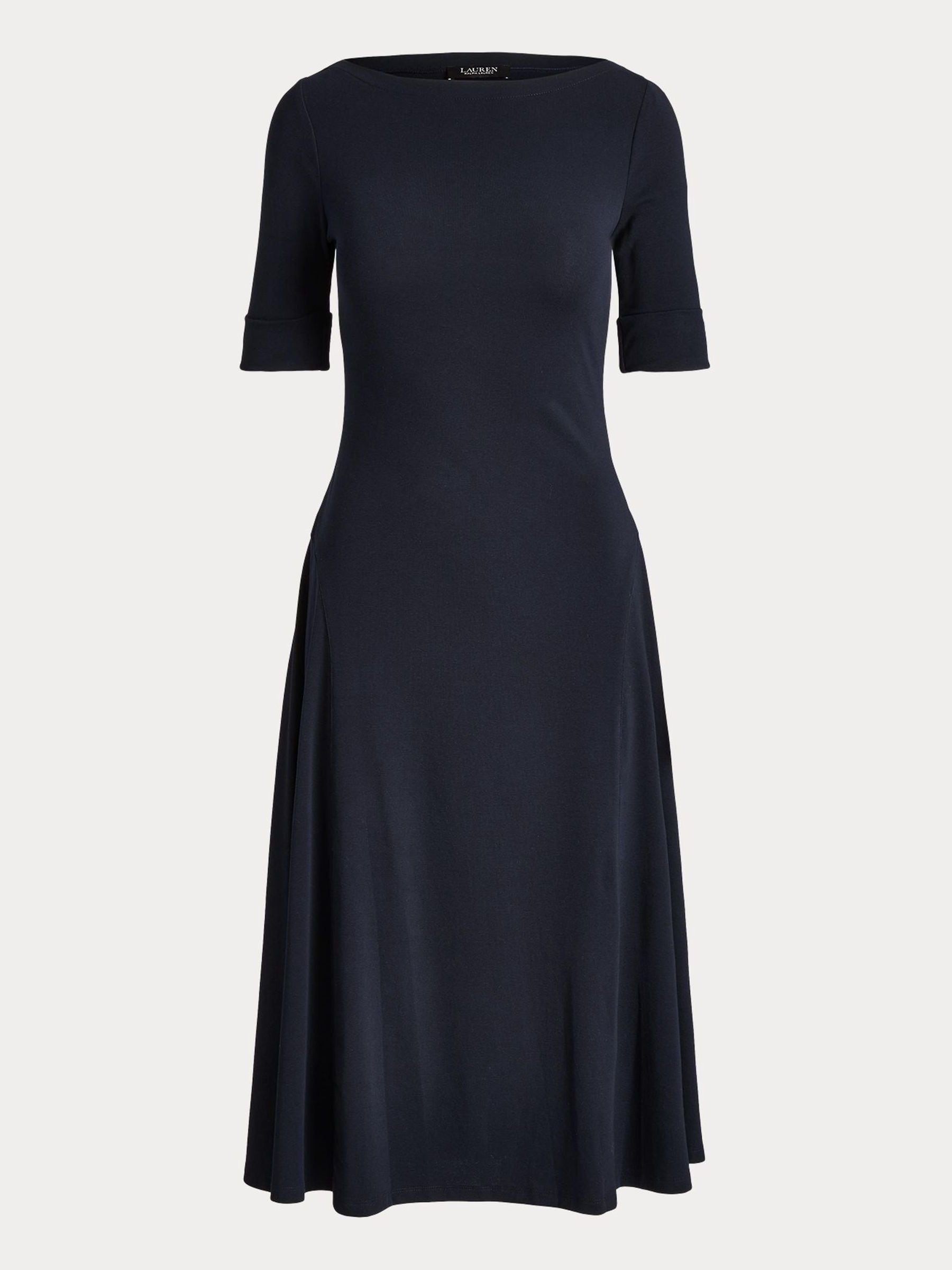 Buy Lauren Ralph Lauren Navy Munzie Midi Dress from Next Luxembourg