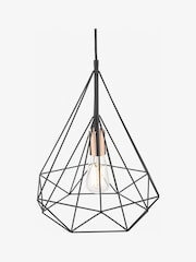 Dar Lighting Black Sword Ceiling Light Pendant - Image 2 of 4