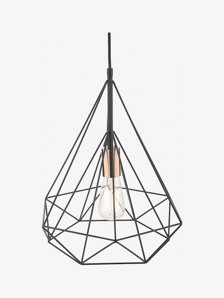Dar Lighting Black Sword Ceiling Light Pendant - Image 2 of 4