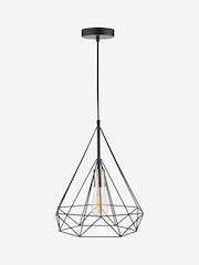 Dar Lighting Black Sword Ceiling Light Pendant - Image 3 of 4