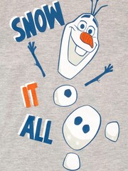 Character Blue Disney Frozen Olaf Long Sleeve Pyjamas - Image 3 of 5