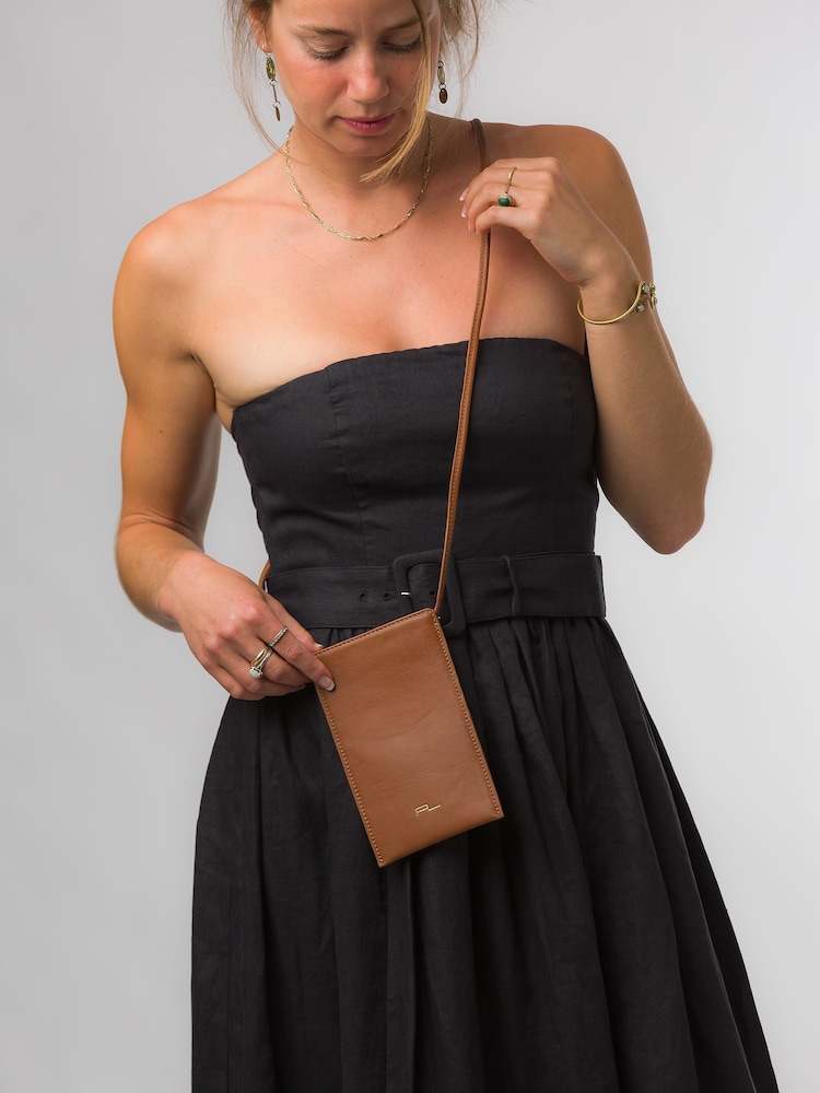 Pure Luxuries London Lana Nappa Leather Cross-Body Phone Bag - Image 1 of 7