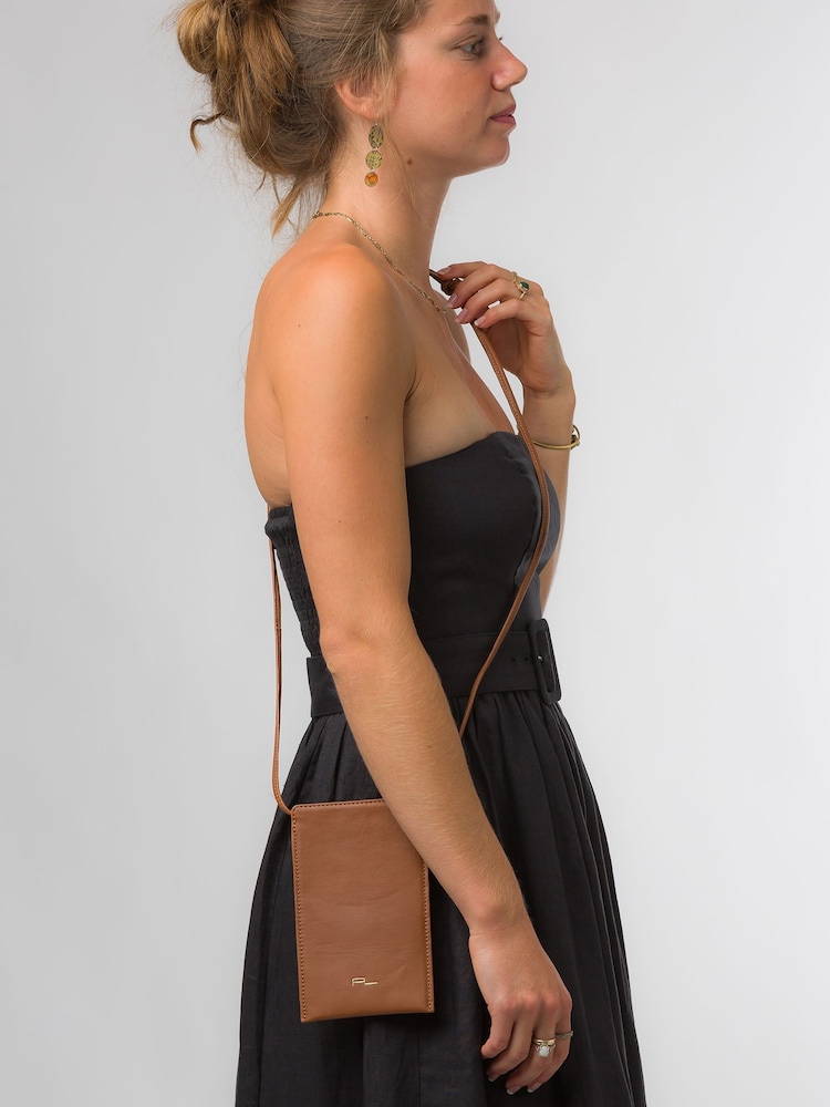 Pure Luxuries London Lana Nappa Leather Cross-Body Phone Bag - Image 2 of 7