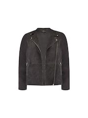 Live Unlimited Charcoal Grey Curve Suede Jacket - Image 7 of 7