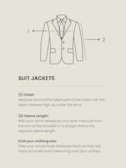 Bright Blue Regular Fit Two Button Suit Jacket - Image 7 of 9