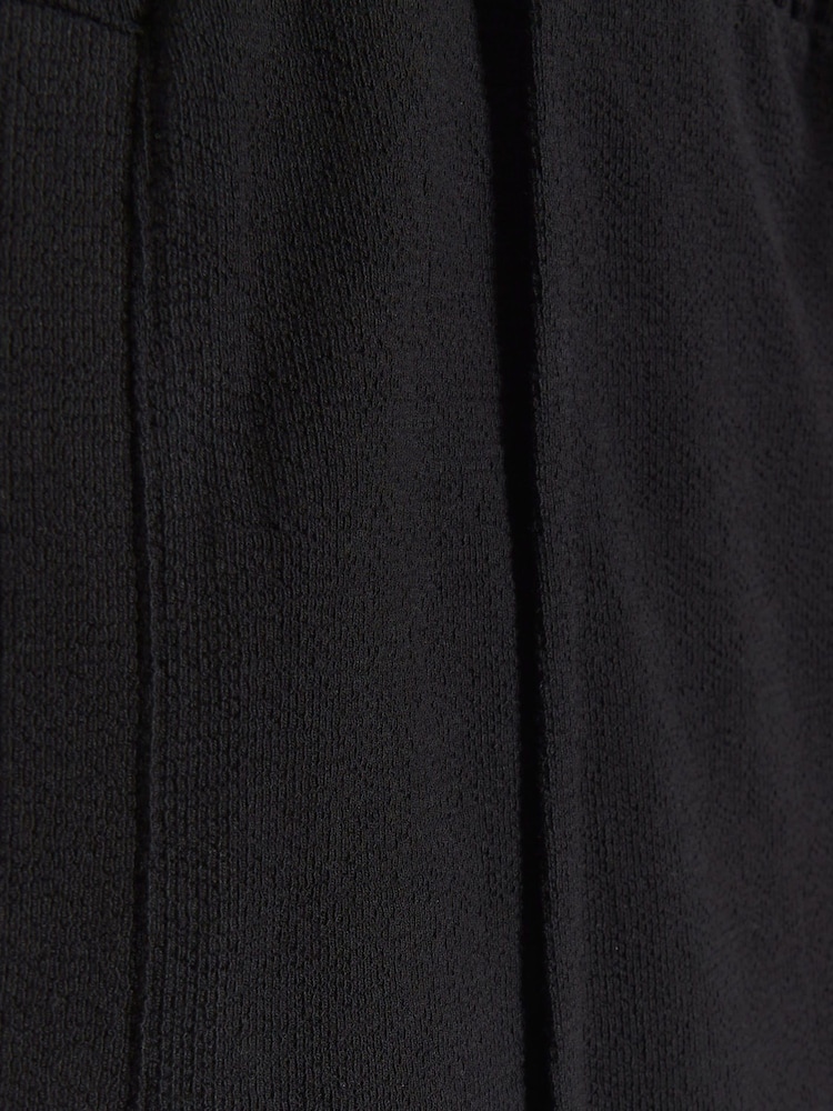 River Island Black Regular Fit Smart Texture 100% Cotton Shorts - Image 4 of 4