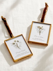 Personalised Thank You Teacher Pressed Flower Mini Frame by Posh Totty Designs - Image 1 of 3