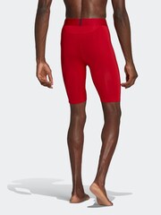 adidas Red Sportswear Techfit Aeroready Short Tights - Image 2 of 7