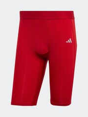 adidas Red Sportswear Techfit Aeroready Short Tights - Image 6 of 7