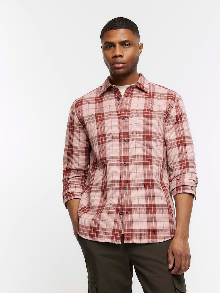 River Island 100% Хлопковые клетчатые рубашки - Изображение 1 из 4
