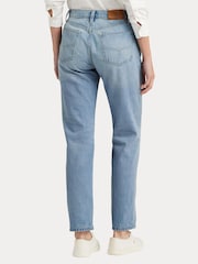 Lauren Ralph Lauren Light Blue Relaxed Tapered Ankle Jeans - Image 2 of 9