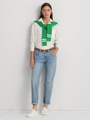 Lauren Ralph Lauren Light Blue Relaxed Tapered Ankle Jeans - Image 7 of 9