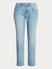 Lauren Ralph Lauren Light Blue Relaxed Tapered Ankle Jeans - Image 9 of 9